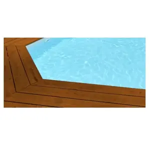 PISCINEO Liner 75/100 Piscine Sunbay KOMODO 548x365x133 bleu clair pas cher