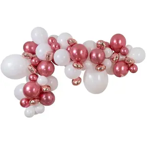 Kit arche de 70 ballons rose gold - Rose