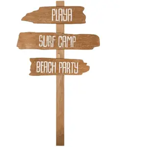 Comparateur de prix : Grandes PANCARTES Playa surf camp BEACH PARTY en bois 70cm