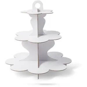 Comparateur de prix : Présentoir 3 étages blanc - NO NAME - 34 cm - pour verrines et cupcakes