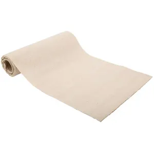 Fêter et recevoir chemin de table lin naturel 28cmx5m beige - artifetes 75133 pas cher