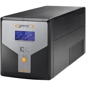 E2 lcd onduleur pro 1000 va 4 prises port usb rj11 rj45 Infosec 65350