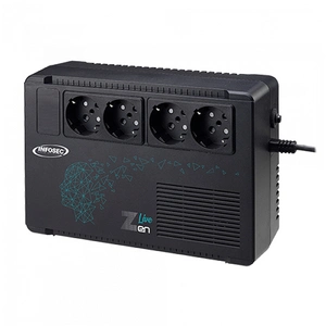 Comparateur de prix : Infosec ONDULEUR Zen Live 650 * 4prises SCHUKO/FR LED/2A(66082)-0829