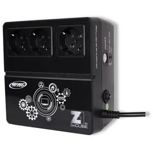 Comparateur de prix : Infosec Onduleur Z1 Zenergy Cube EX 600 VA, 3 prises secourues