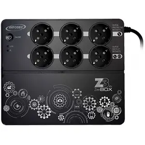 Comparateur de prix : INFOSEC Onduleur Z3 ZenBox EX 500 VA, 3 prises secourues, 3 prises protégées