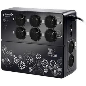 Comparateur de prix : Infosec Onduleur Z3 ZenBox EX 700 VA, 4 prises secourues, 4 prises protégées