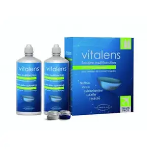 Comparateur de prix : Vitalens solution multifonction lentilles de contact souples format vo...