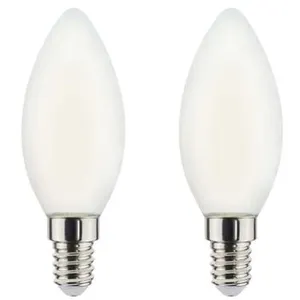 Comparateur de prix : Ampoule LED Filament XXCELL Flamme Dépolie - E14 équivalent 40W x2