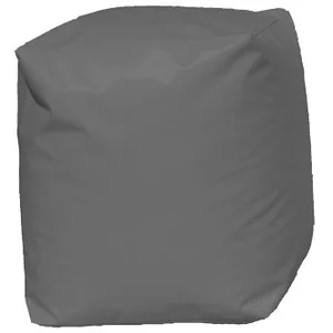 HOMEMAISON Pouf Cube Gris Gris Clair TU pas cher