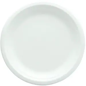 RueDeLaFete Lot de 25 petites Assiettes 100% biodégradables RONDES bla... pas cher