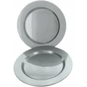 Comparateur de prix : Paquet de 6 Assiettes rondes plastique Maje 26cm, Grises