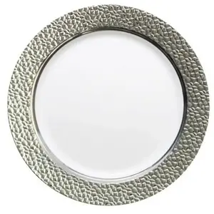 RueDeLaFete Lot de 5 petites Assiettes rondes Prestige plastique 19cm ˜ pas cher