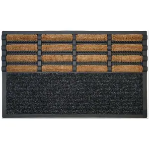 ID Mat Tapis coco caoutchouc renfort acier combifibres 45x75 cm pas cher