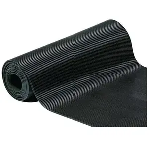INDUSTRIE DEVELOP SERVICE IDS ID Mat 120N Fines Stries Tapis Caoutchouc Noir 1000 x 120 x 0,3 cm pas cher