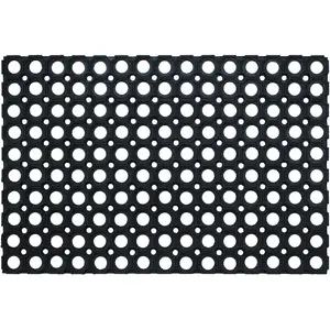 Comparateur de prix : ID Mat Tapis de sol caillebotis caoutchouc 14 mm 40x60 cm - IDS - M98