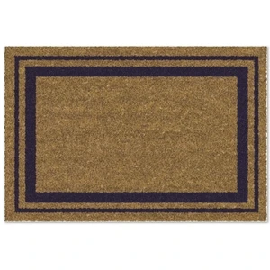 Comparateur de prix : IDMAT Tapis coco - 40x60 cm - bord bleu