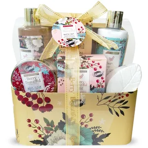 Coffret Cadeau de Bain - GLOSS - Vanille & Tilleul - 6pcs - Bien-être - MixteVendu paramazon