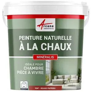 Comparateur de prix : Peinture a la chaux naturelle : NUANCES MINERALES CHAUX Paprika - ro.....