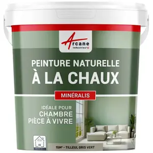 Comparateur de prix : Peinture a la chaux naturelle : NUANCES MINERALES CHAUX Tilleul - gr...