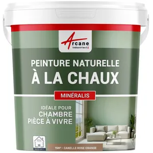Comparateur de prix : Peinture a la chaux naturelle : NUANCES MINERALES CHAUX Canelle - Ro...