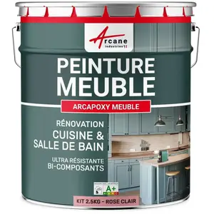 Comparateur de prix : Peinture meuble cuisine - ARCAPOXY MEUBLE Ral 3015 Rose Clair - Kit d...