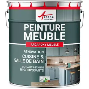 Comparateur de prix : Peinture meuble cuisine - ARCAPOXY MEUBLE RAL 1019 Beige gris - Kit d...