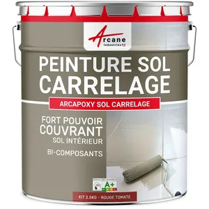 Peinture résine carrelage sol - ARCAPOXY SOL CARRELAGE RAL 3013 Rouge ... pas cher