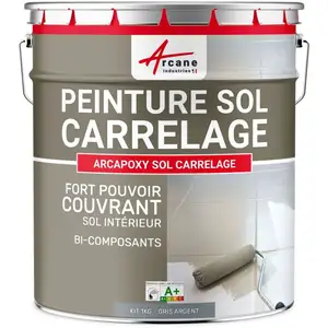 Comparateur de prix : Peinture résine carrelage sol - ARCAPOXY SOL CARRELAGE RAL 7001 Gris ...