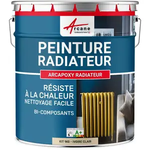 Comparateur de prix : Peinture Radiateur - Fonte acier alu chauffage RAL 1015 Ivoire clair ...