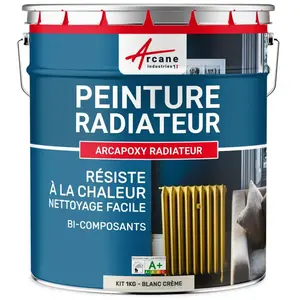 Comparateur de prix : Peinture Radiateur - Fonte acier alu chauffage RAL 9001 Blanc crème -...