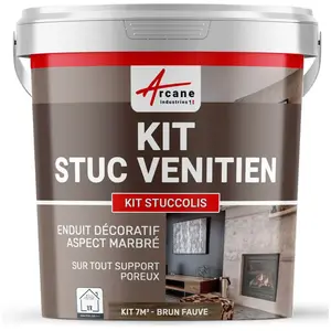Comparateur de prix : Kit stuc venitien enduit stucco spatulable décoratif KIT STUCCOLIS ARC...