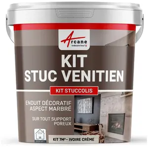 Comparateur de prix : Kit stuc venitien enduit stucco spatulable décoratif KIT STUCCOLIS ARC...