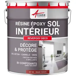 Comparateur de prix : PEINTURE EPOXY SOL - REVEPOXY DECO 1 kg (jusqu'à 5 m² en 2 couches) -...