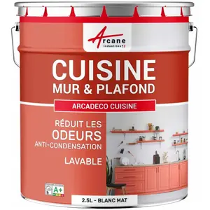 Comparateur de prix : Peinture cuisine mur et plafond lessivable, anti odeur et anti condens...