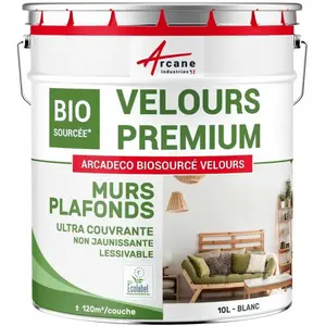 Comparateur de prix : Peinture finition velours d'origine naturelle pour mur et plafond pour...
