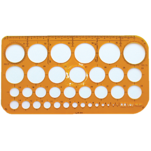 Graphoplex Normographe Cercles de 1 à 36 mm pas cher