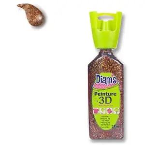 OZ International Peinture 3D Diams Pailleté - Grenat - 37 mlVendu parscrapmalin
