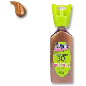 Comparateur de prix : DIAM'S Peinture 3D Tous Supports, Caramel Effet Nacré, 37 ml