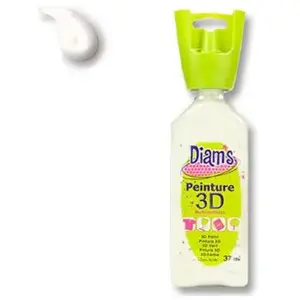 DIAM'S Peinture 3D Tous Supports, Blanc Brillant, 37 mlVendu parfnac