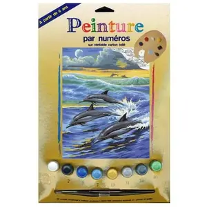 Oz International - Peinture au numéro - Débutants : Dauphins pas cher