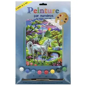 Oz International Peinture par numéro - Une licorne au pays des fées pas cher