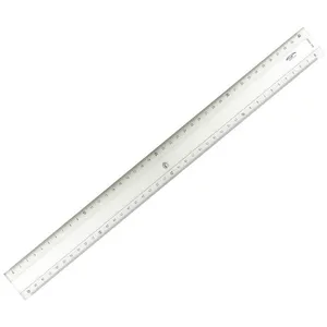 Comparateur de prix : Règle transparente 2 biseaux + bosselage 40 cm - graphoplex