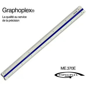 Comparateur de prix : Règle de réduction éventail 10 échelles 15 cm - graphoplex