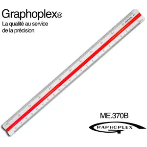 Comparateur de prix : Graphoplex Cutch - Règle de réduction 1/500 à 1/2500è - 30 cm