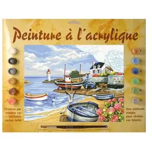 OZ INTERNATIONAL Peinture au numéro - Initiés : Rivage breton pas cher