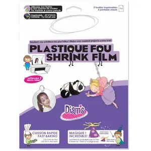 DIAM'S Plastique Fou Imprimable, Blanc, A4, Set de 5 PiècesVendu paramazon