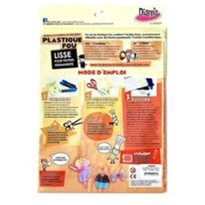 Plastique fou - 7 feuilles métallisées argentées - Diam's pas cher