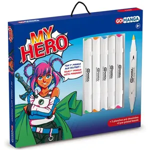 Gomanga 5 Feutres à dessin - Marqueurs à alcool - My Hero - Manga 2