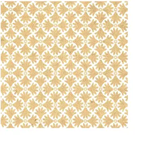 Papertree Feuille imprimée 50 x 70 cm Isis Ivoire et or 100 g/m²