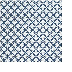 Papertree Feuille imprimée 50 x 70 cm Isis Bleu et argent 100 g/m²